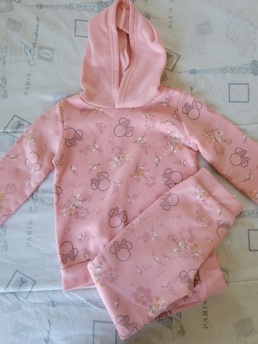 Disney Pink Floral Hooded Set for Kids